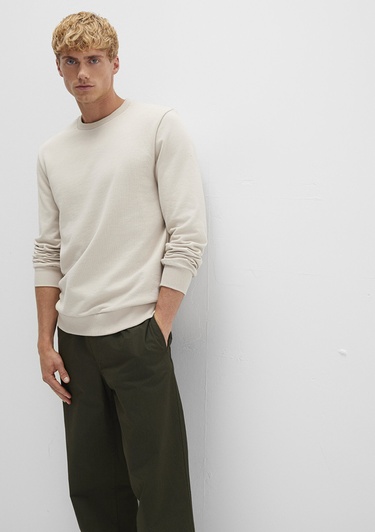  Mavi Bisiklet Yaka Bej Sweatshirt 0S10457-35111