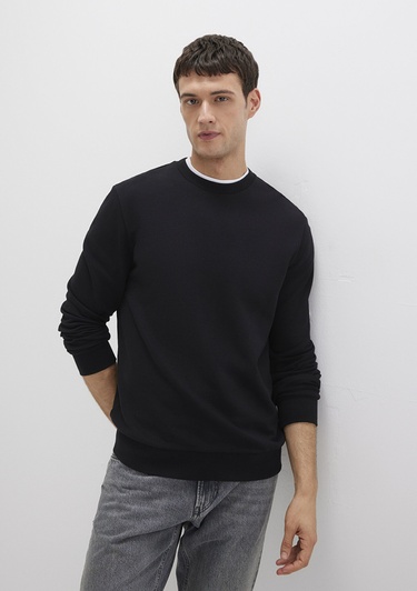  Mavi Bisiklet Yaka siyah Sweatshirt 0S10457-900