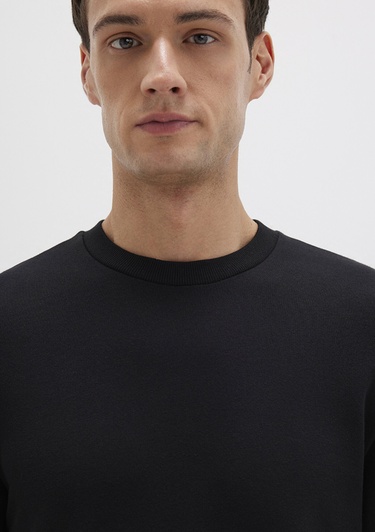  Mavi Bisiklet Yaka siyah Sweatshirt 0S10457-900