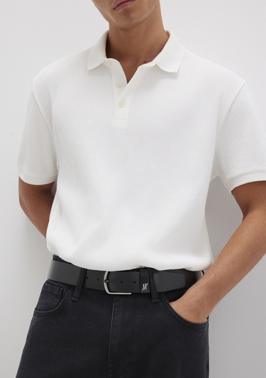  Mavi Siyah Deri Kemer 0912040-900