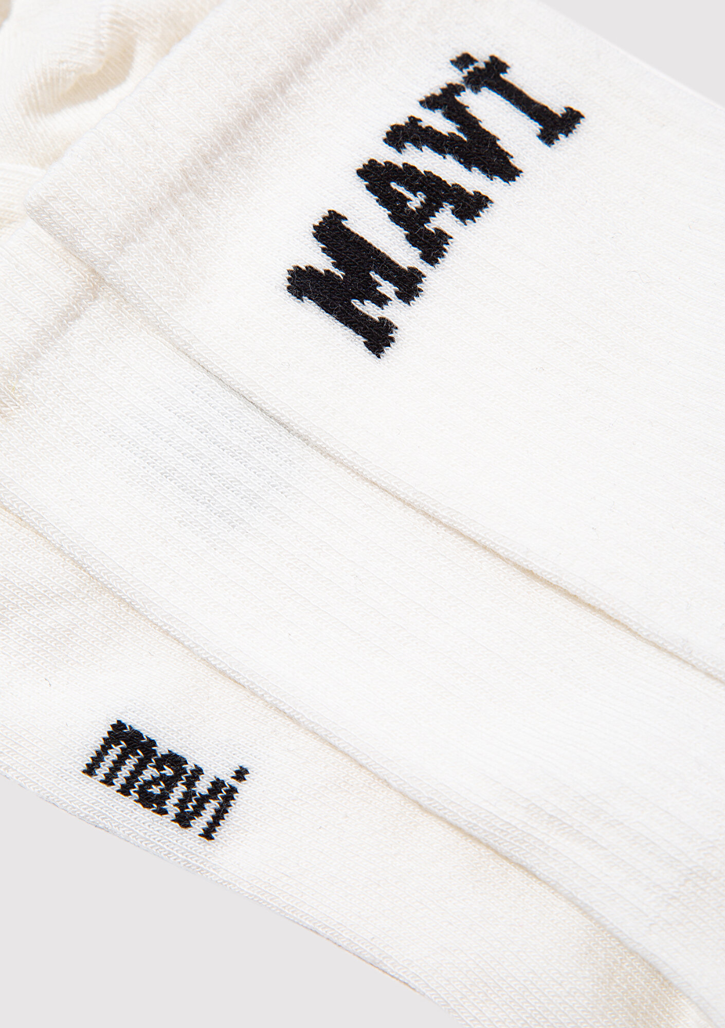 Mavi Mavi Logo Baskılı Beyaz Soket Çorap 1912726-23248