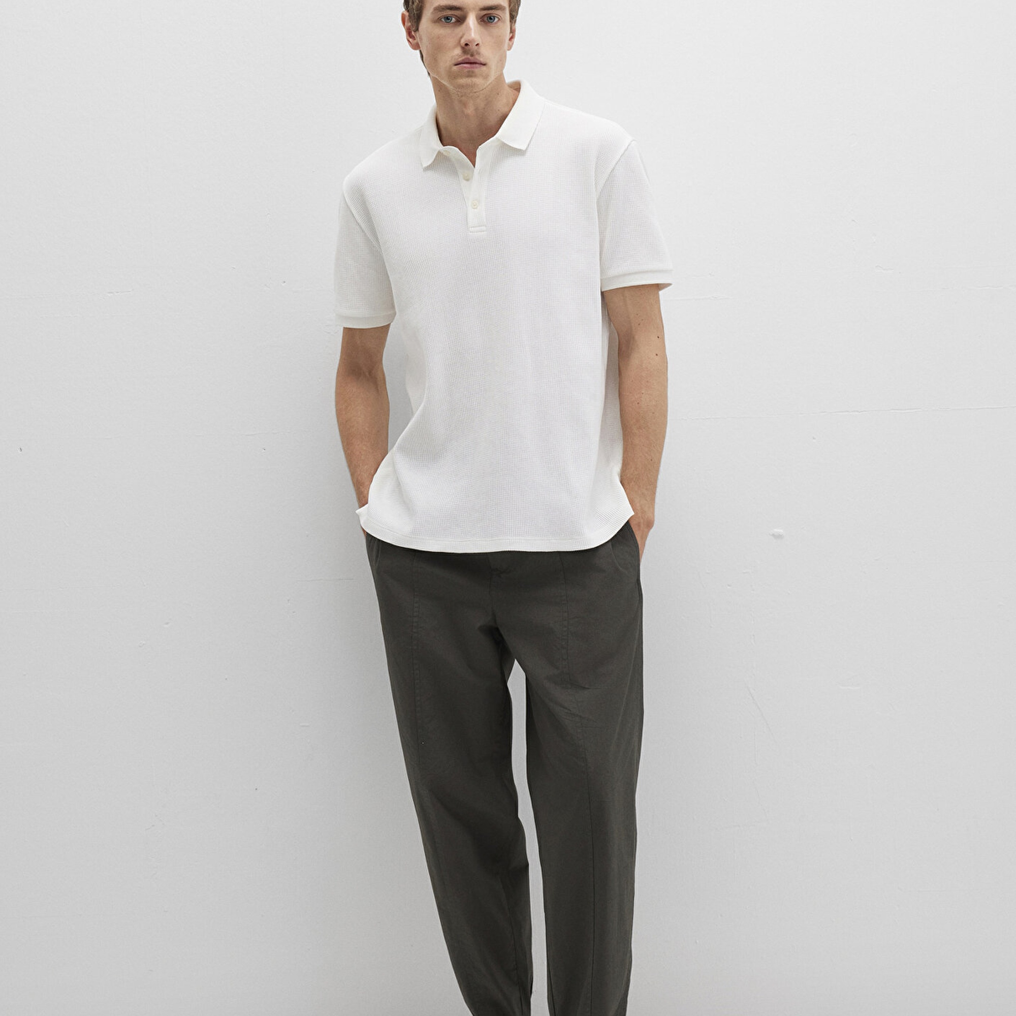 Mavi Beli Lastikli Antrasit Jogger Pantolon 0010190-86764