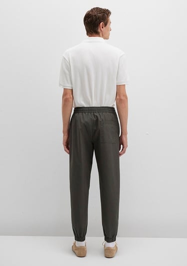  Mavi Beli Lastikli Antrasit Jogger Pantolon 0010190-86764