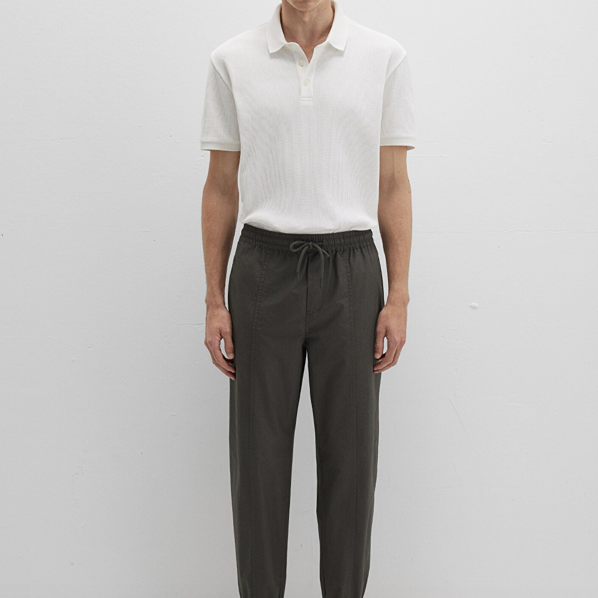 Mavi Beli Lastikli Antrasit Jogger Pantolon 0010190-86764