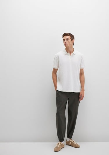  Mavi Beli Lastikli Antrasit Jogger Pantolon 0010190-86764