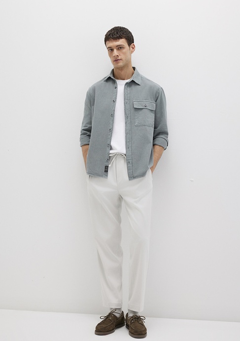  Mavi Açık Gri Pantolon 0010480-70080