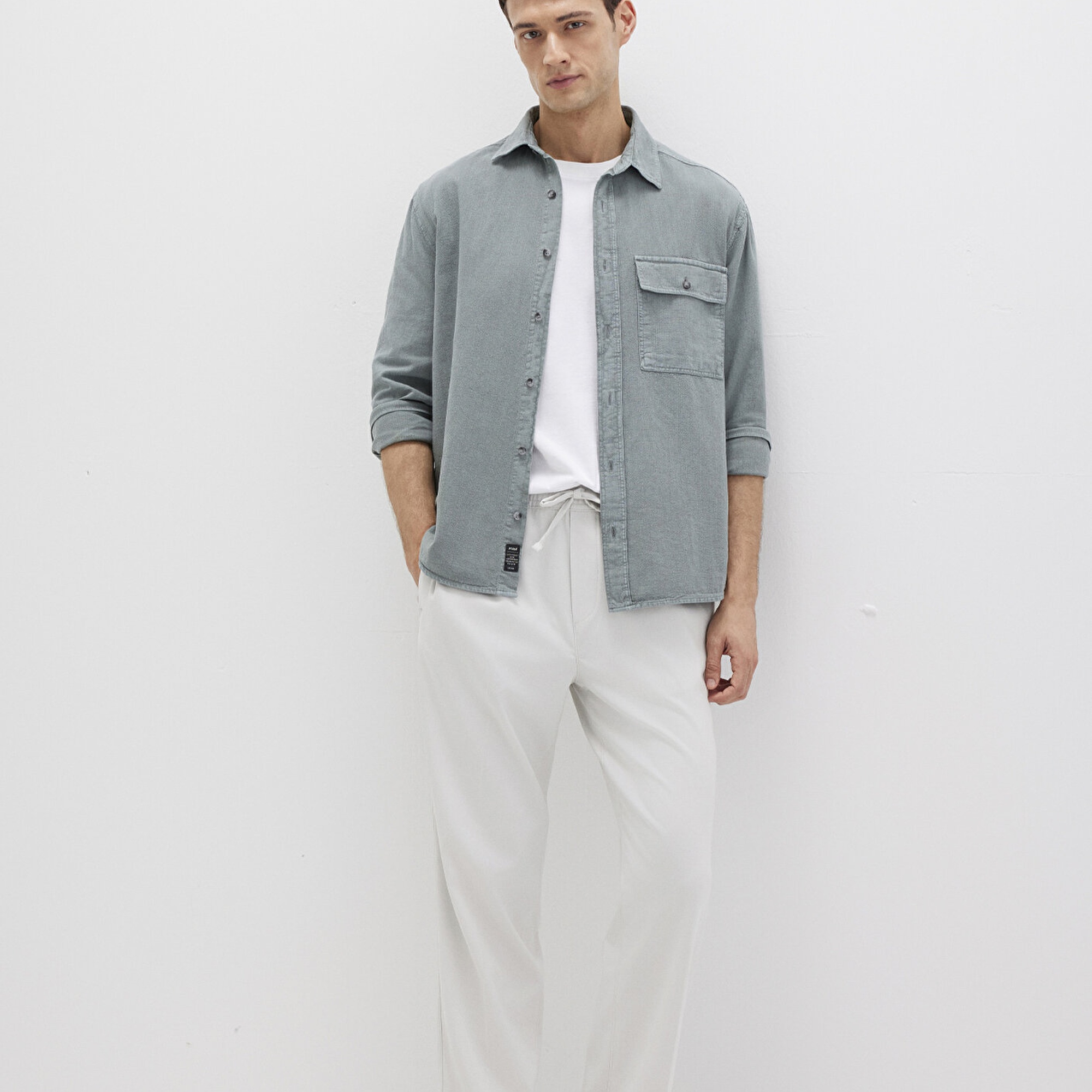 Mavi Açık Gri Pantolon 0010480-70080