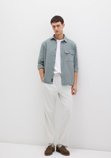  Mavi Açık Gri Pantolon 0010480-70080