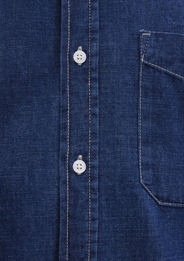 Mavi Lacivert Gömlek Loose Fit / Bol Rahat Kesim 0211642-85481