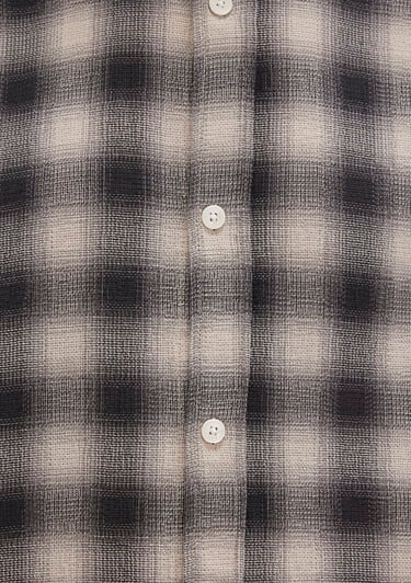  Mavi Kareli Gri Gömlek Loose Fit / Bol Rahat Kesim 0211646-90858