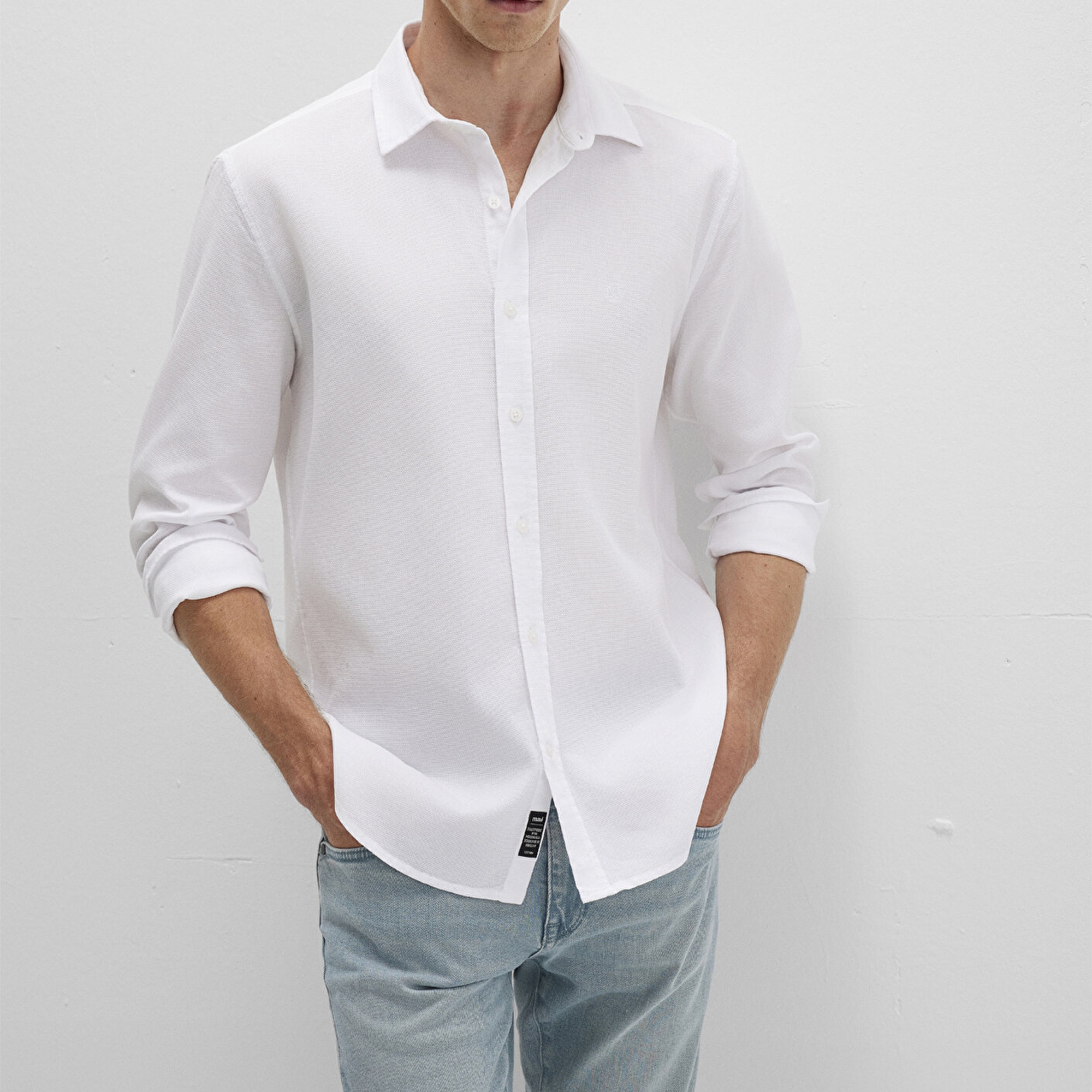 Mavi Beyaz Gömlek Slim Fit / Dar Kesim 0211656-620