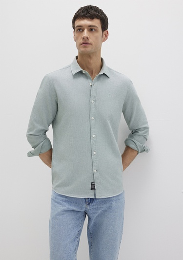  Mavi Yeşil Gömlek Slim Fit / Dar Kesim 0211656-71478