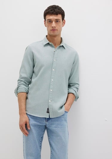  Mavi Yeşil Gömlek Slim Fit / Dar Kesim 0211656-71478