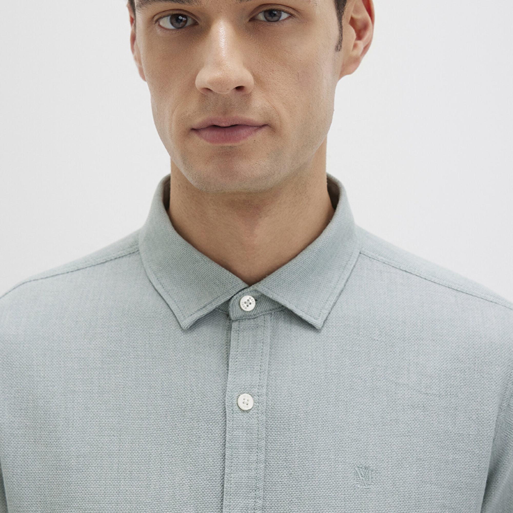 Mavi Yeşil Gömlek Slim Fit / Dar Kesim 0211656-71478