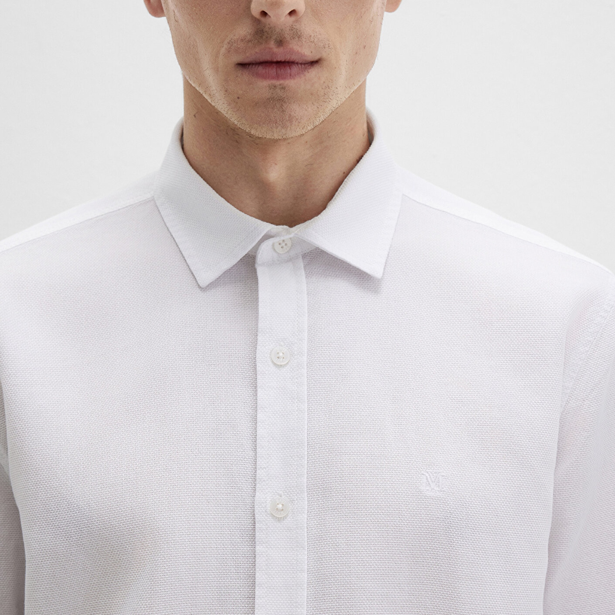 Mavi Beyaz Gömlek Slim Fit / Dar Kesim 0211656-620