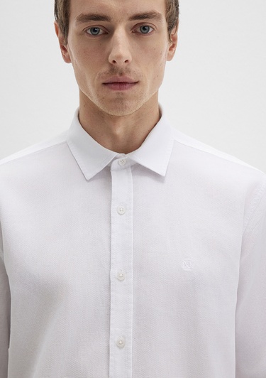  Mavi Beyaz Gömlek Slim Fit / Dar Kesim 0211656-620