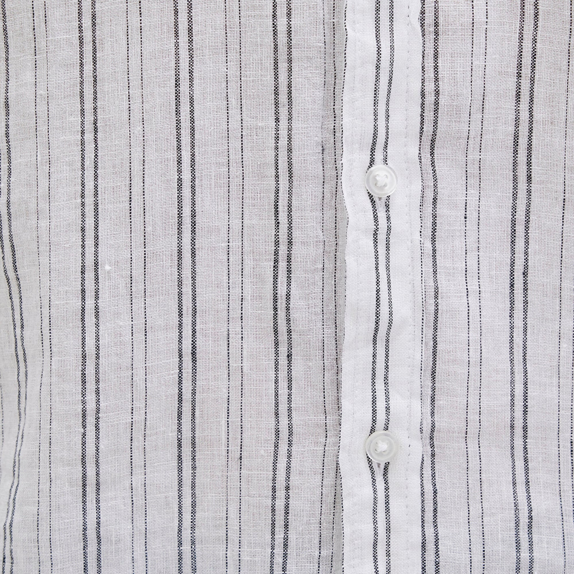 Mavi Çizgili Beyaz Gömlek Regular Fit / Normal Kesim 0211695-90914