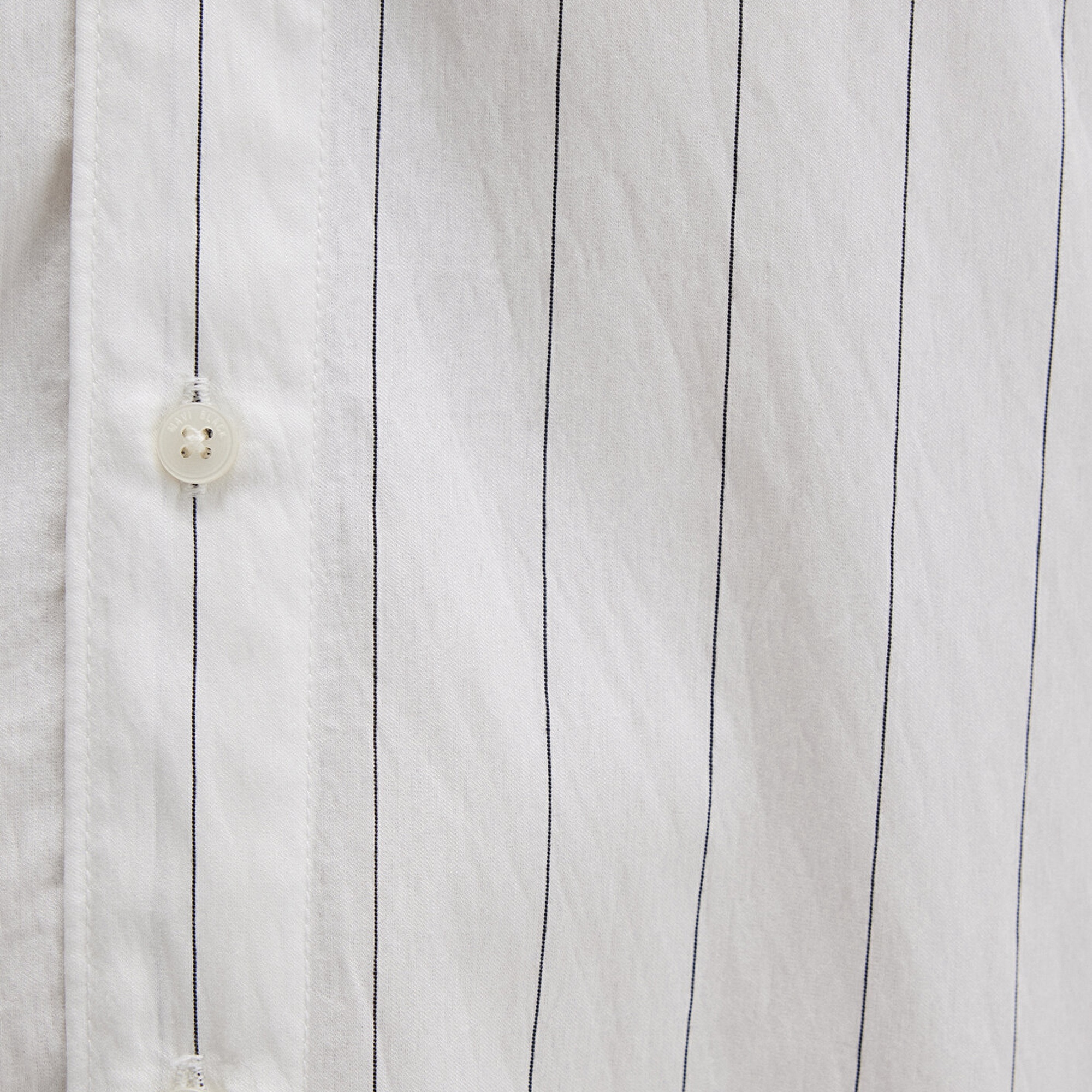 Mavi Çizgili Beyaz Gömlek Regular Fit / Normal Kesim 0211665-90898