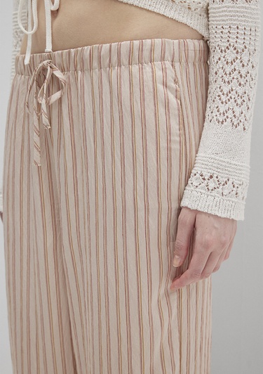  Mavi Çizgili Bej Pantolon 1011024-90719