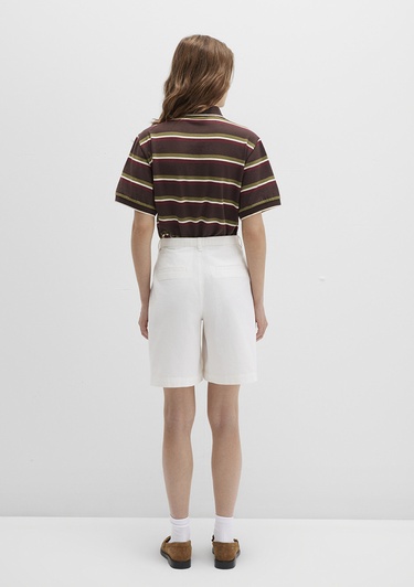  Mavi Ekru Şort 1410215-70057