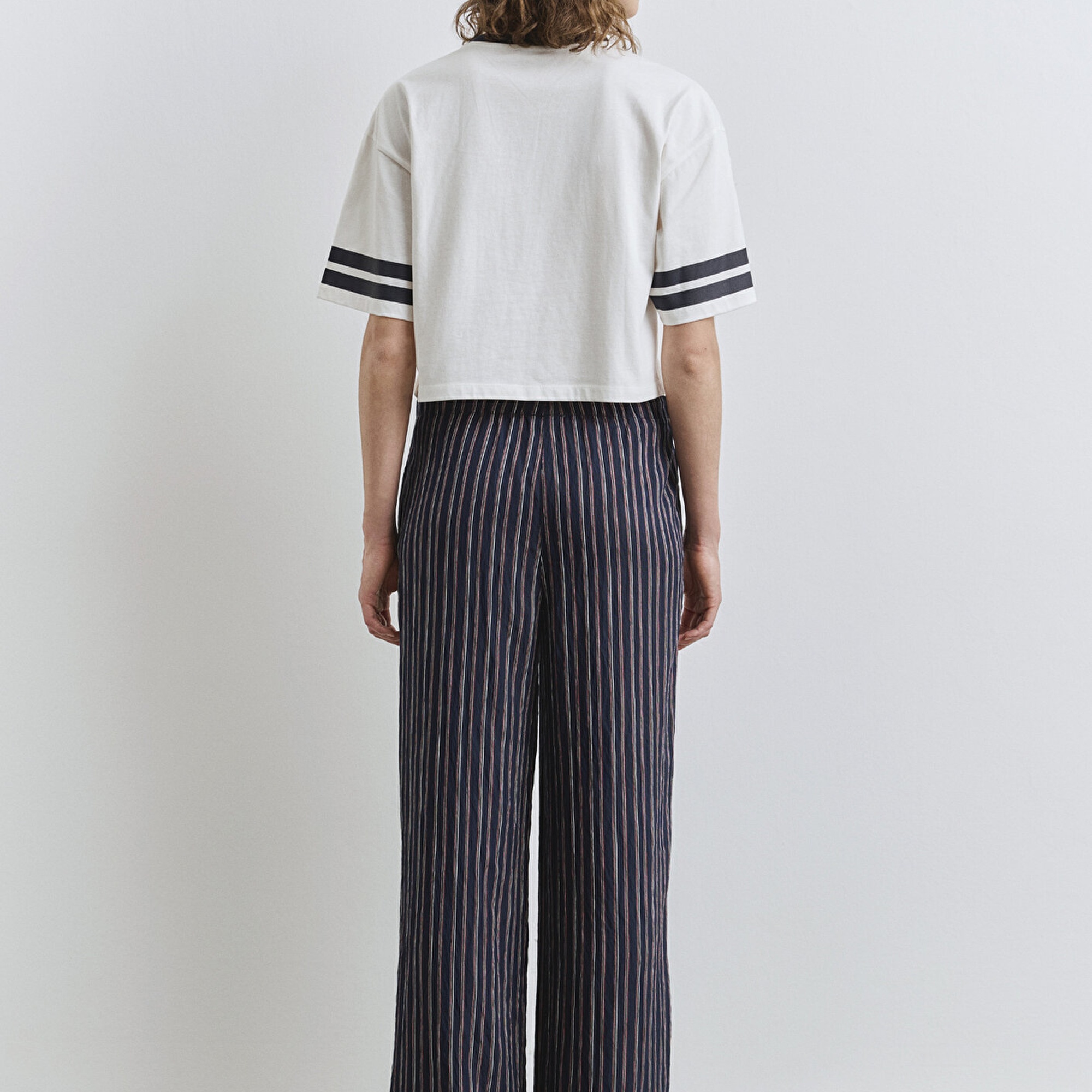 Mavi Çizgili Lacivert Pantolon 1011024-89853