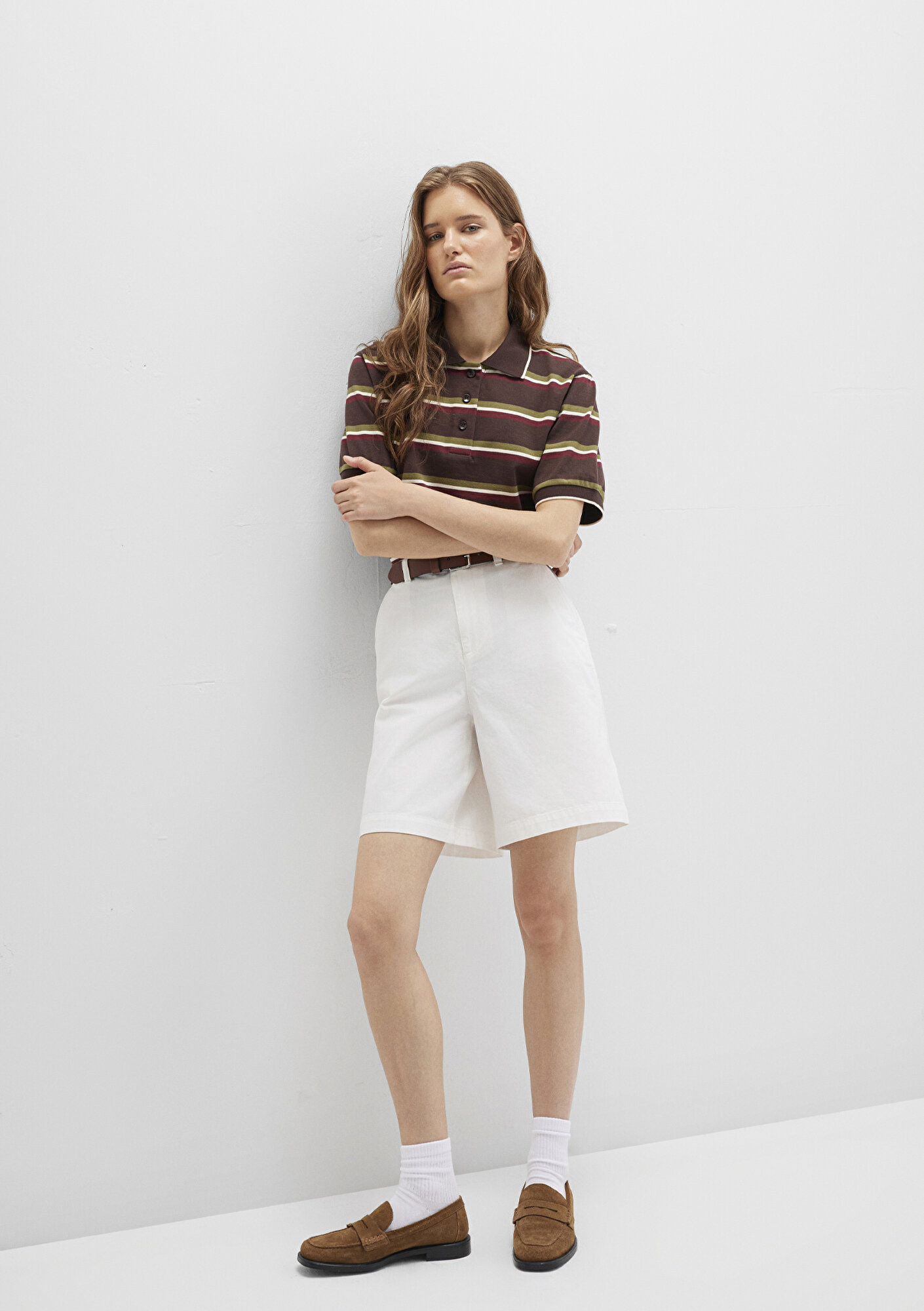  Mavi Ekru Şort 1410215-70057