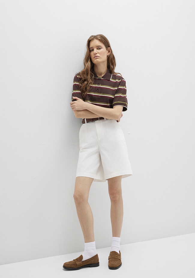  Mavi Ekru Şort 1410215-70057