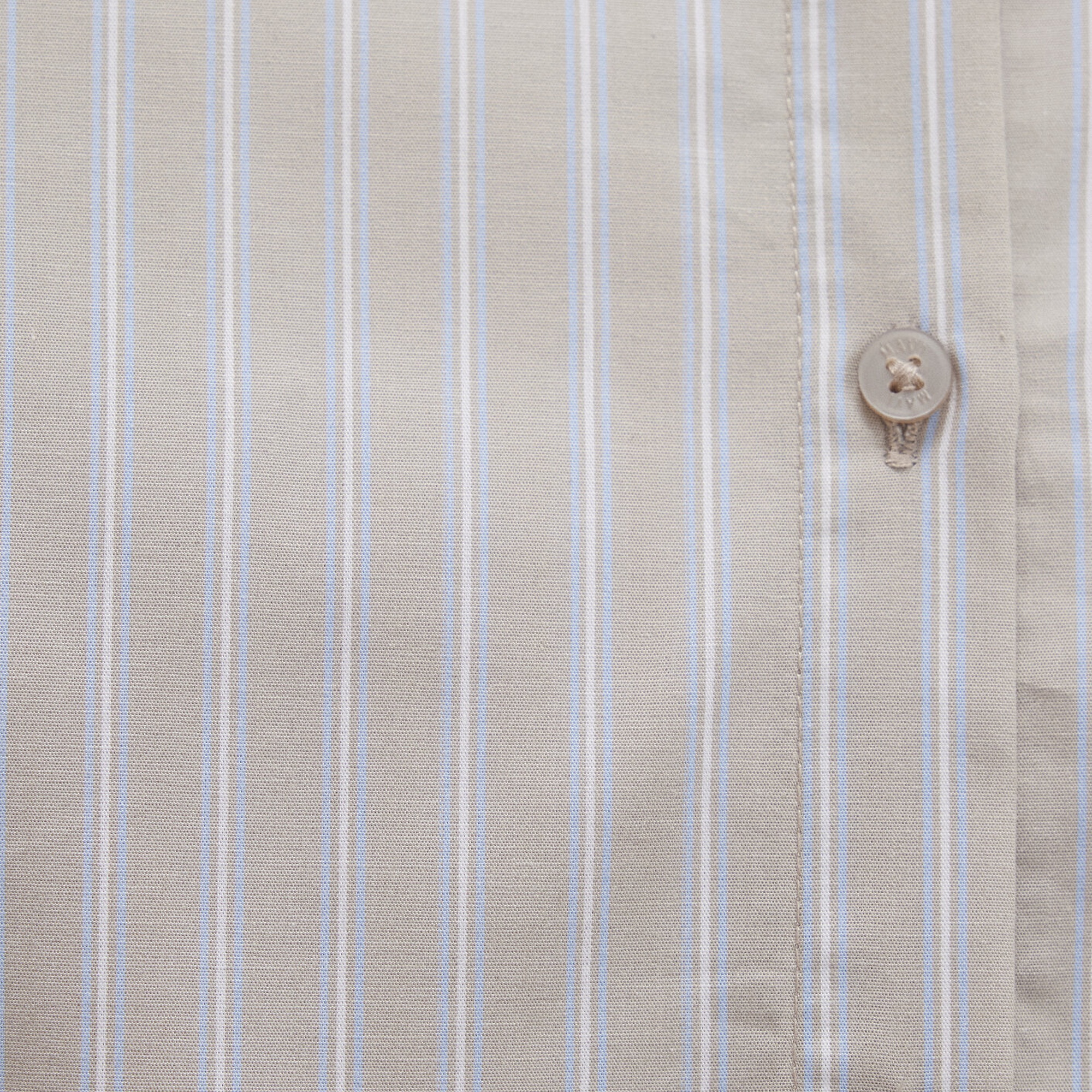 Mavi Çizgili Bej Gömlek Crop / Kısa Kesim 1211184-83980