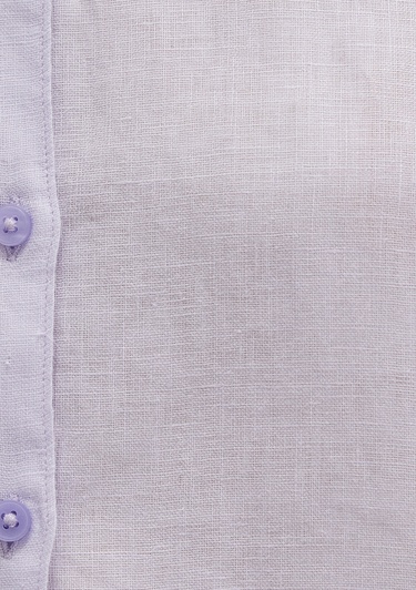  Mavi Lila Keten Gömlek Regular Fit / Normal Kesim 1211188-70523