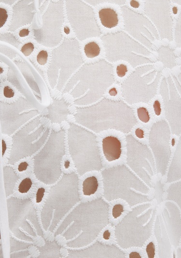  Mavi Bağcık Detaylı Fisto İşlemeli Top 1211177-70057