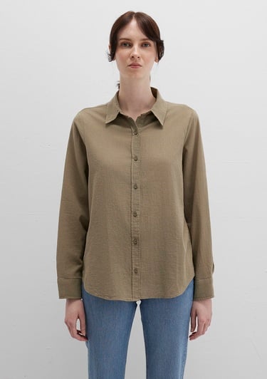  Mavi Haki Gömlek Loose Fit / Bol Rahat Kesim 1211171-71819