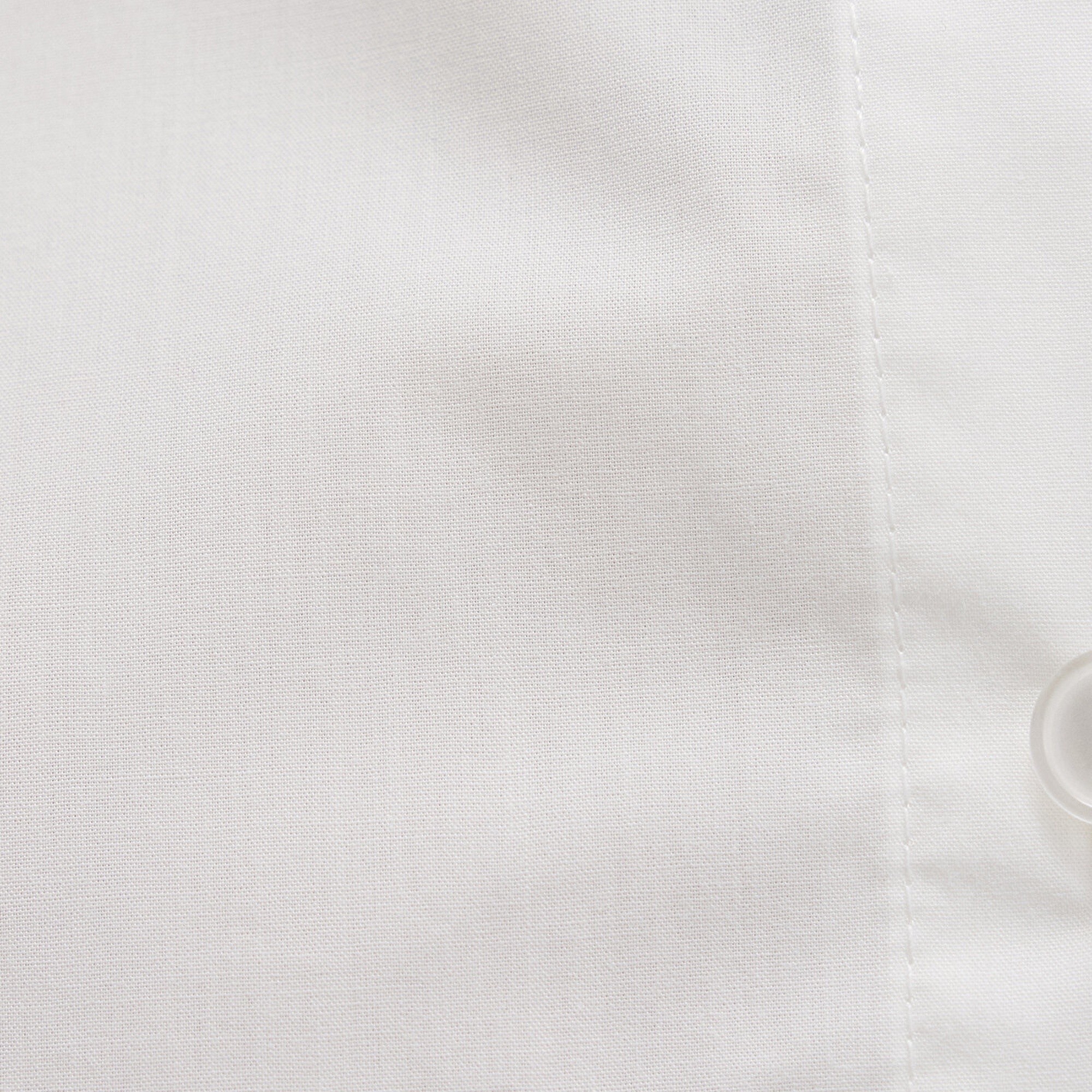 Mavi Yaka Detaylı Crop Beyaz Gömlek Crop / Kısa Kesim 1211170-70057