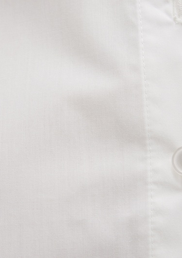  Mavi Yaka Detaylı Crop Beyaz Gömlek Crop / Kısa Kesim 1211170-70057