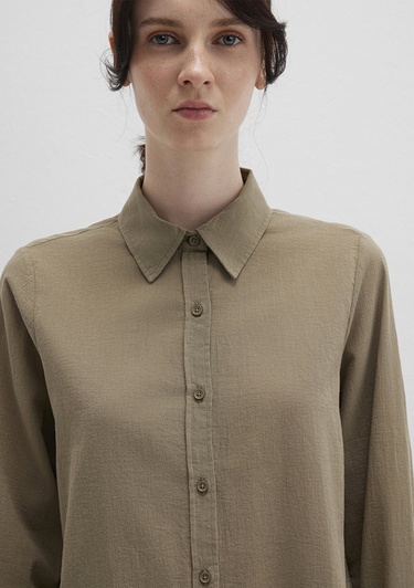  Mavi Haki Gömlek Loose Fit / Bol Rahat Kesim 1211171-71819