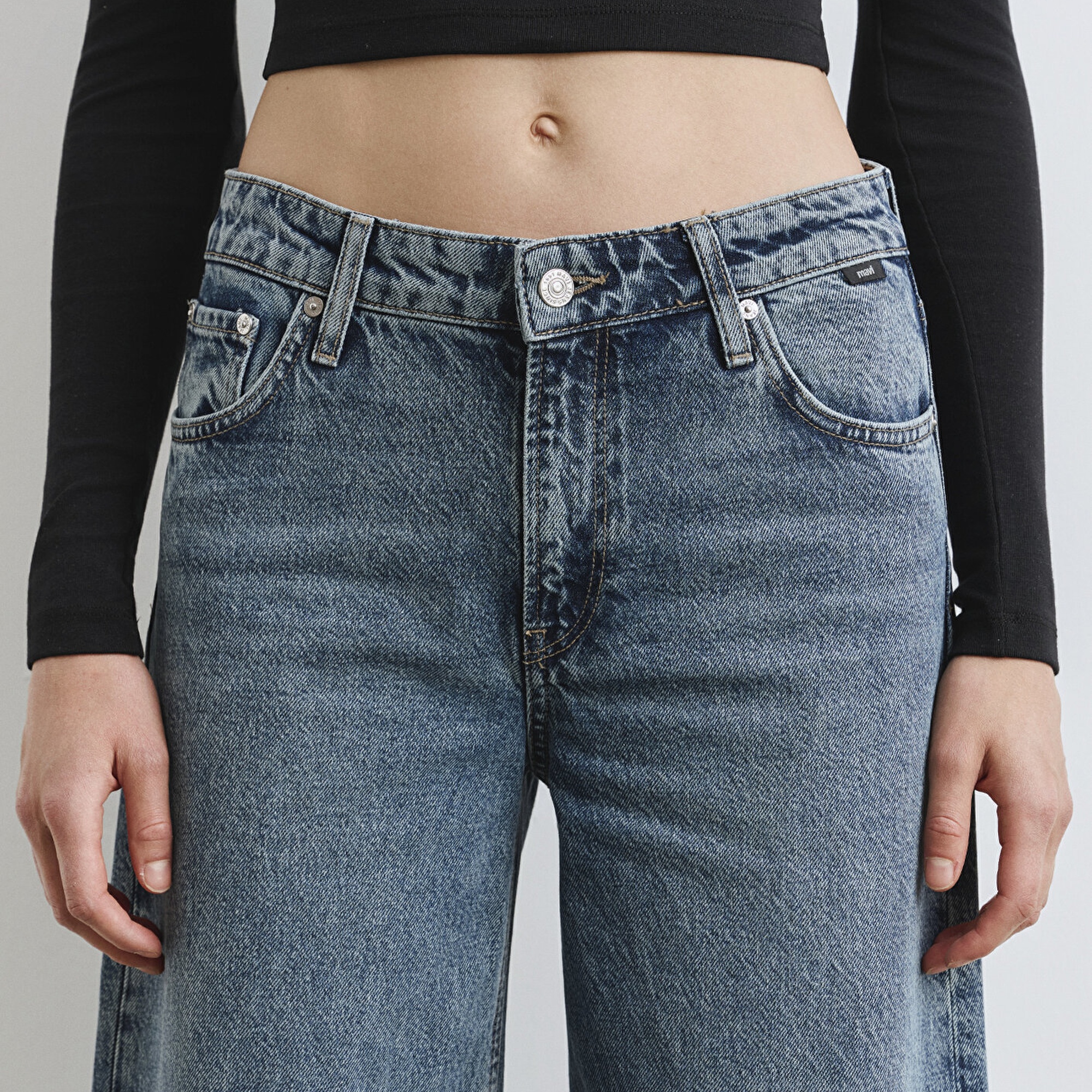 Mavi Emilia Classic Denim Puslu Koyu Mavi Jean Pantolon 1012641-90118