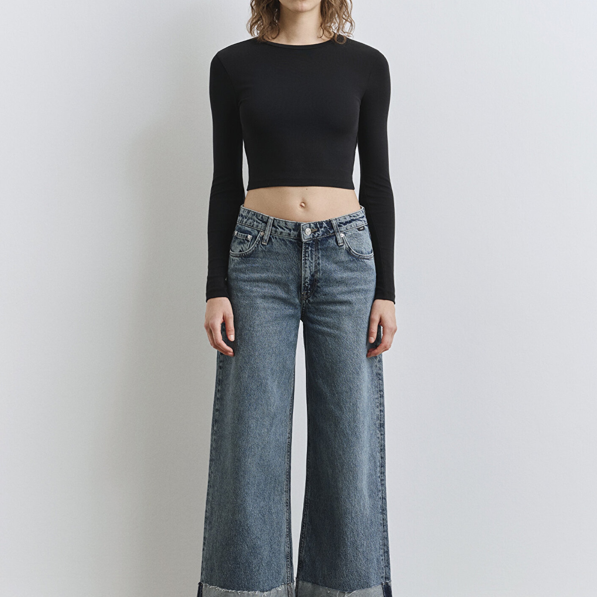 Mavi Emilia Classic Denim Puslu Koyu Mavi Jean Pantolon 1012641-90118