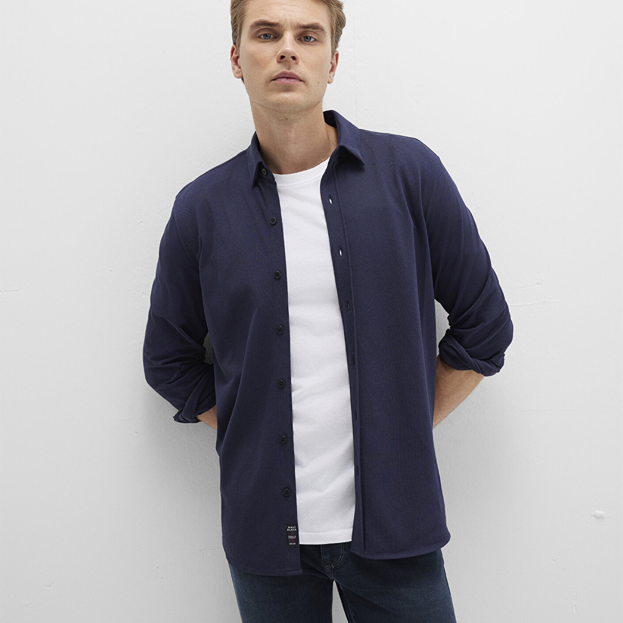 Mavi Lacivert Gömlek Slim Fit / Dar Kesim 0211660-86415
