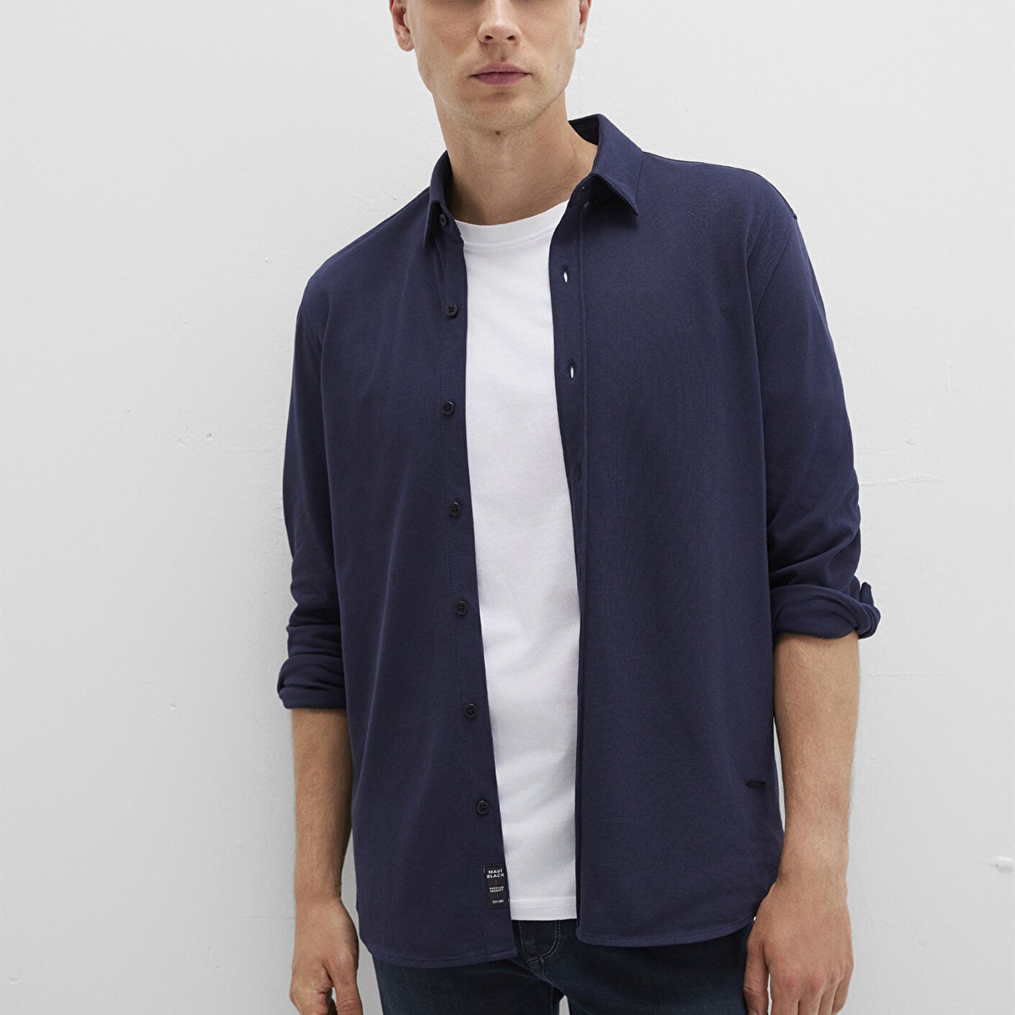 Mavi Lacivert Gömlek Slim Fit / Dar Kesim 0211660-86415