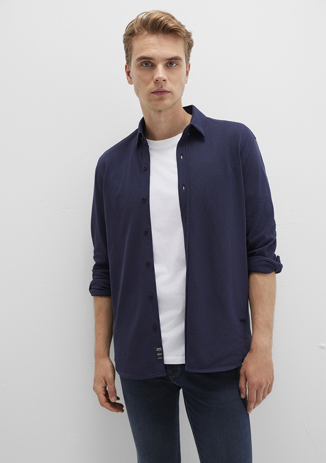  Mavi Lacivert Gömlek Slim Fit / Dar Kesim 0211660-86415