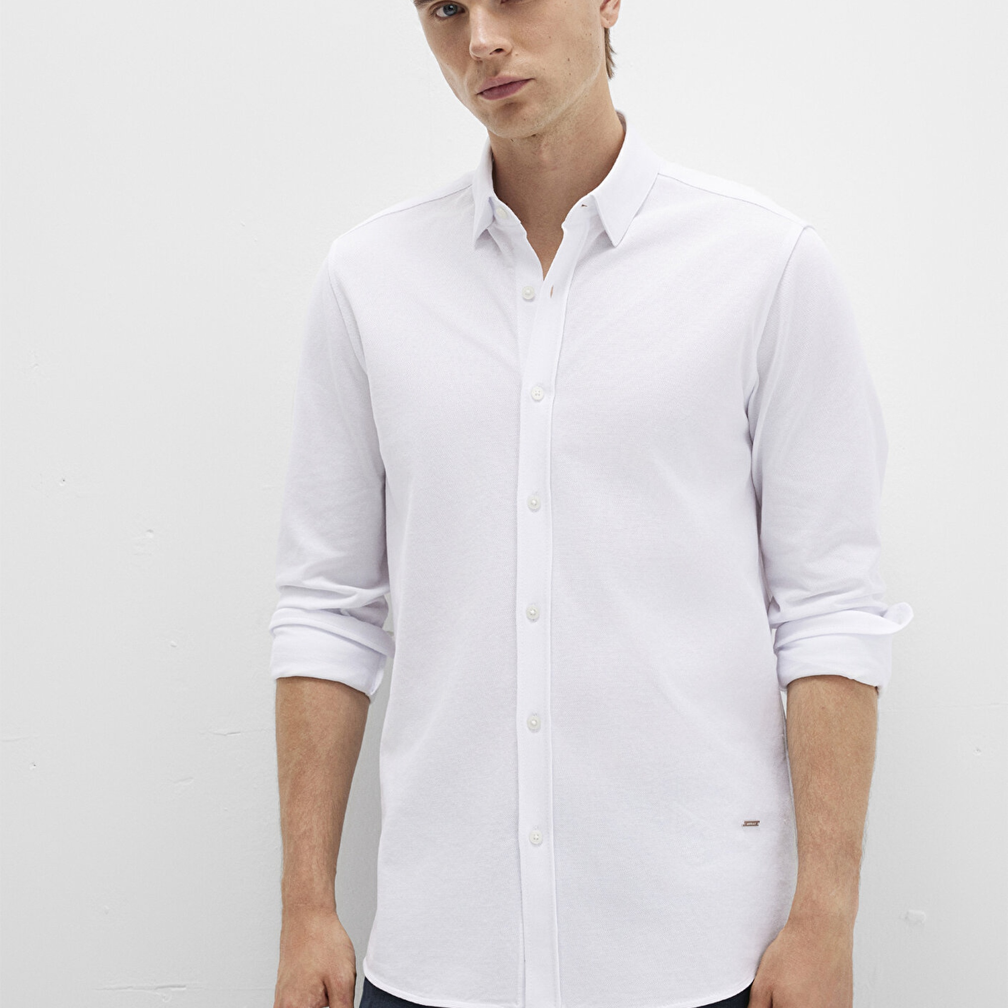 Mavi Beyaz Gömlek Slim Fit / Dar Kesim 0211660-620