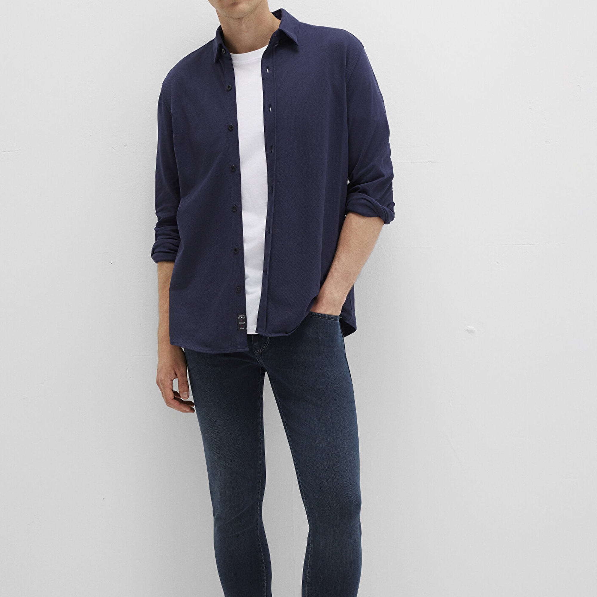 Mavi Lacivert Gömlek Slim Fit / Dar Kesim 0211660-86415