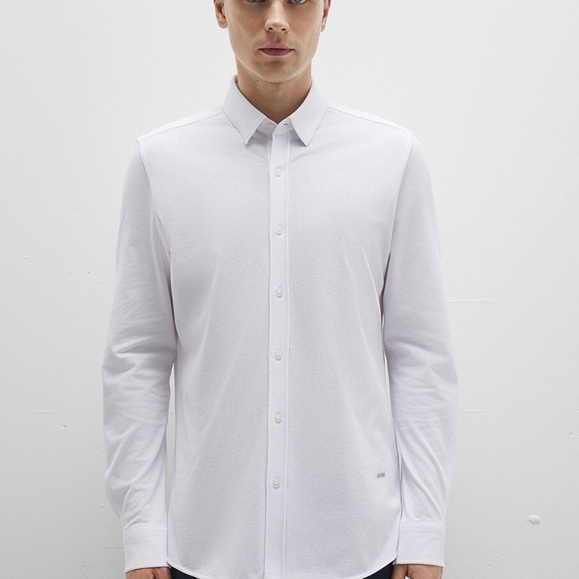 Mavi Beyaz Gömlek Slim Fit / Dar Kesim 0211660-620