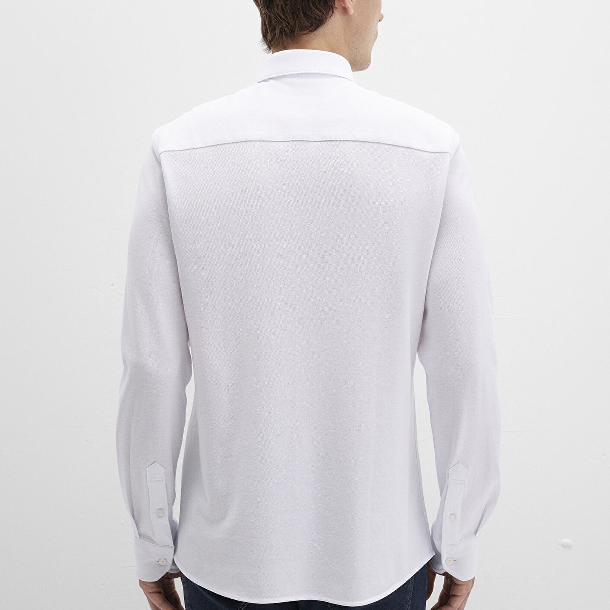 Mavi Beyaz Gömlek Slim Fit / Dar Kesim 0211660-620