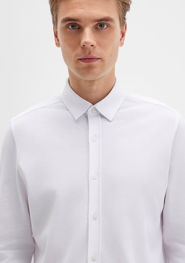  Mavi Beyaz Gömlek Slim Fit / Dar Kesim 0211660-620