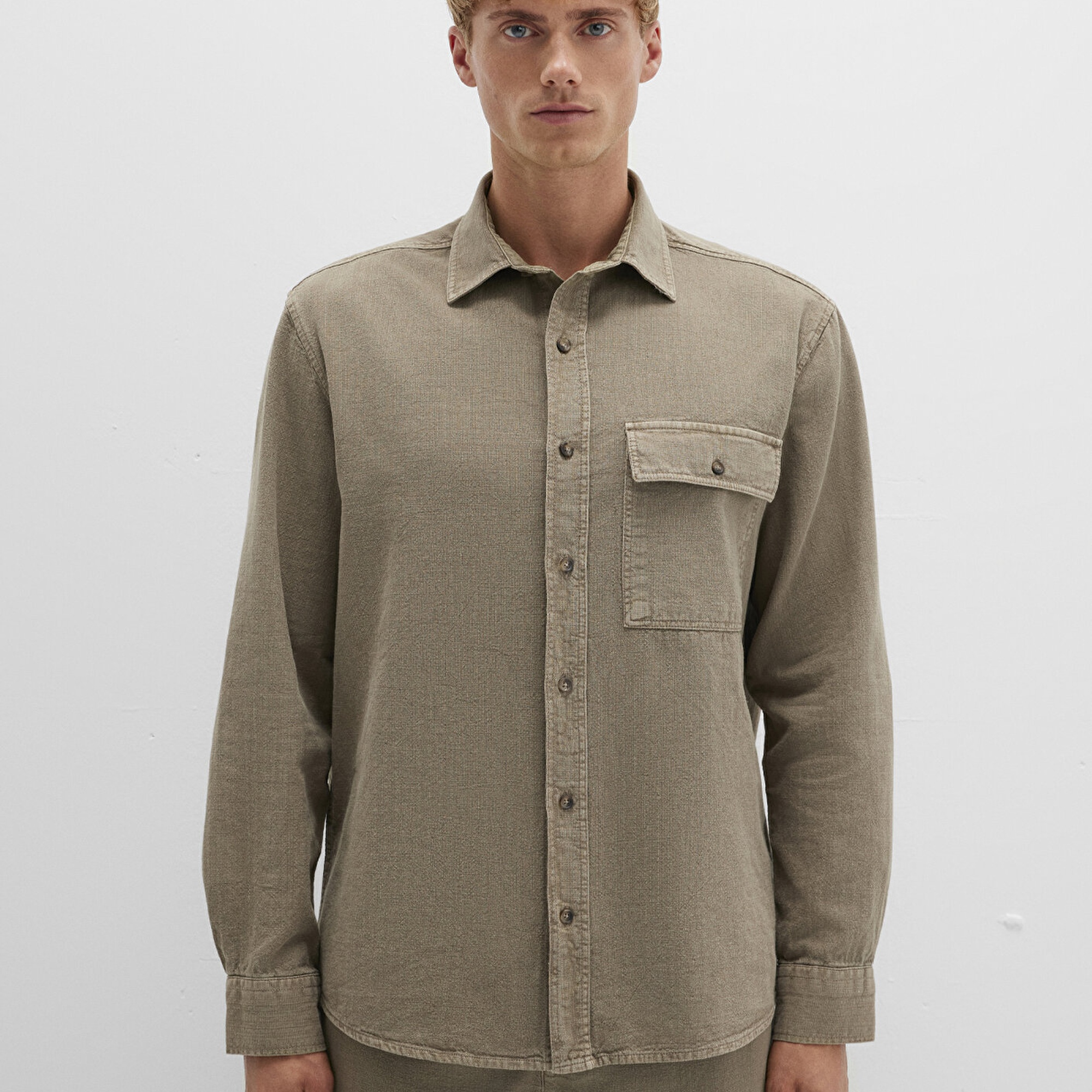 Mavi Haki Gömlek Regular Fit / Normal Kesim 0211668-71816