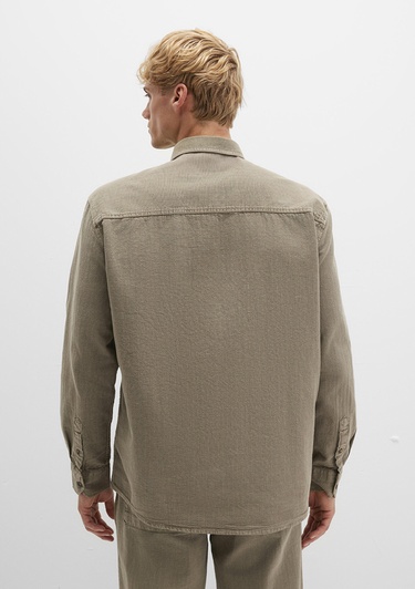  Mavi Haki Gömlek Regular Fit / Normal Kesim 0211668-71816