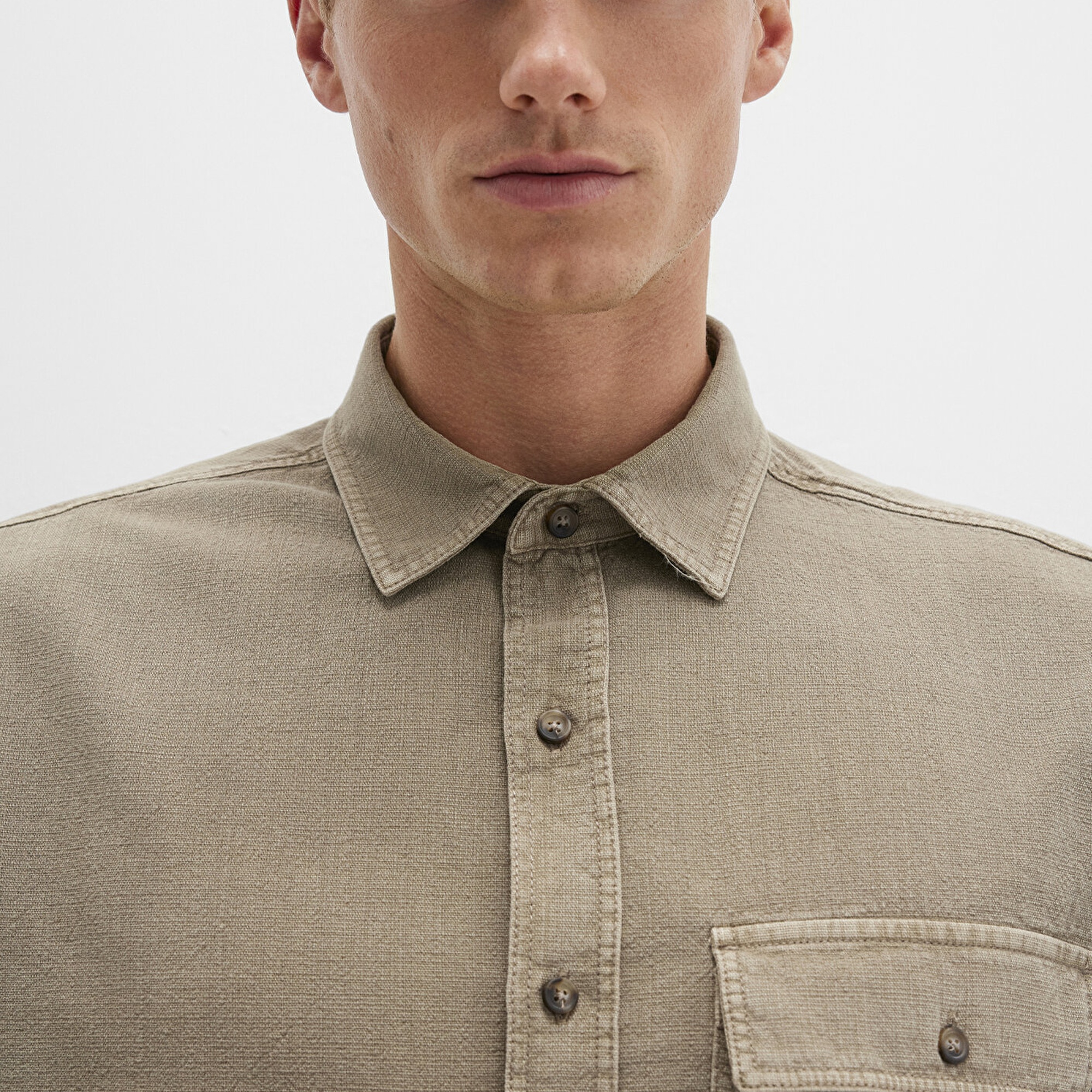 Mavi Haki Gömlek Regular Fit / Normal Kesim 0211668-71816