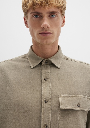  Mavi Haki Gömlek Regular Fit / Normal Kesim 0211668-71816