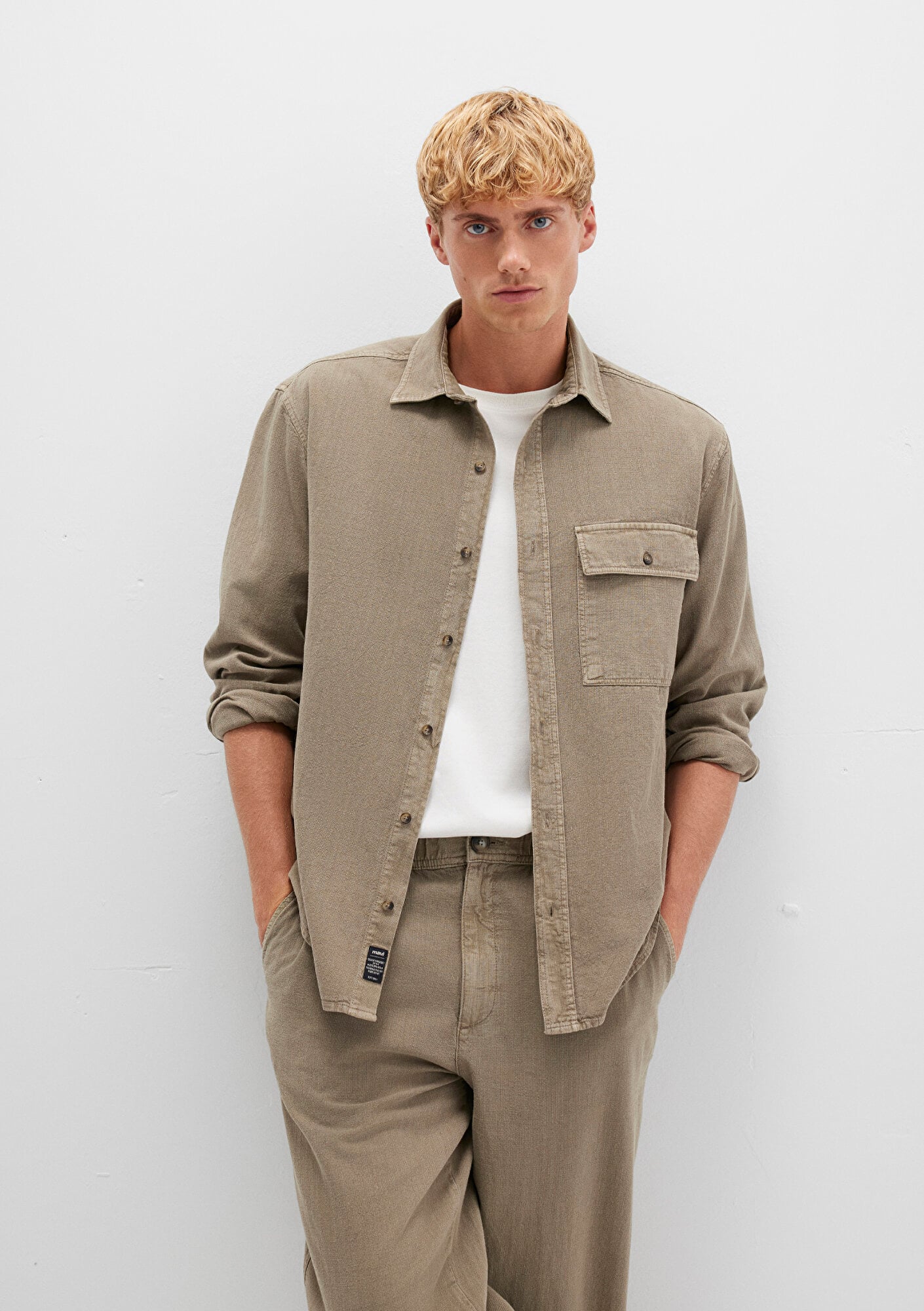  Mavi Haki Gömlek Regular Fit / Normal Kesim 0211668-71816