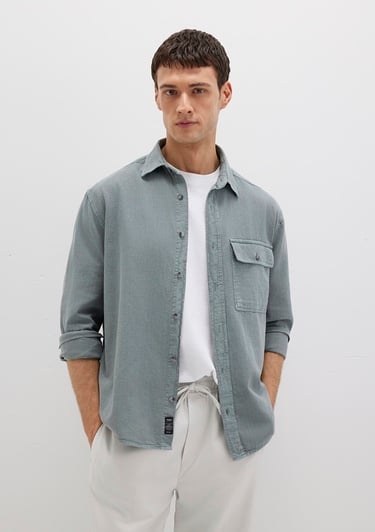  Mavi Gri Gömlek Regular Fit / Normal Kesim 0211668-80889